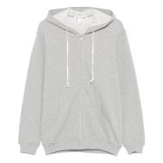 Comme des Garçons Slogan-Print Hoodie med fransk terry-foder Gray, Her...