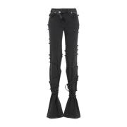 Alexander McQueen Svarta Jeans för Kvinnor Aw24 Black, Dam