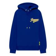 Barrow hoodie med tvättat tryck Blue, Unisex