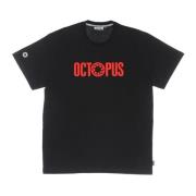 Octopus Outline Logo Tee Svart Black, Herr