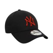 New Era Sportig Bomullsskärmkeps Black, Herr