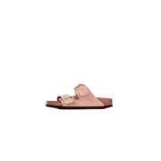 Birkenstock Logo Sidospänne Gummisula Sandaler Beige, Herr