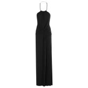 Simkhai Elegant Halter Kvällsklänning Black, Dam