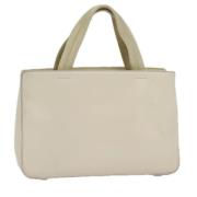 Prada Vintage Pre-owned Canvas handvskor Beige, Dam