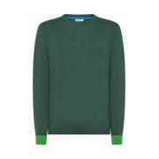 Sun68 Stiliga O-Neck Jumpers Green, Herr