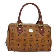 MCM Pre-owned Pre-owned Canvas handvskor Brown, Dam