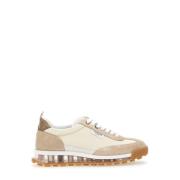 Thom Browne Gummisula Tech Runner Sneaker Beige, Herr