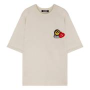 Barrow T-shirt med Flock-tryck White, Unisex