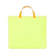 Comme des Garçons Fluo Läder Toteväska Tillverkad i Spanien Yellow, Da...