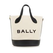 Bally Läder Bucketväska Tillverkad i Kina Beige, Dam