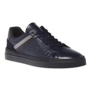 Baldinini Trainers in dark blue leather Blue, Herr