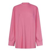 The Attico Rosa Våffeltyg T-shirt Pink, Dam