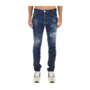 Dsquared2 Slim Fit Bomulls Jeans Tillverkad i Italien Blue, Herr