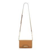 Michael Kors Läder Axelväska 'Heather' Beige, Dam