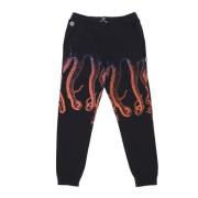 Octopus Gradient Sweatpants Svart Fleece Tracksuit Black, Herr