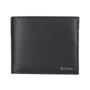 Paul Smith Randig Bifold Plånbok med Logotryck Black, Herr