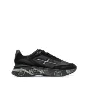 Premiata Platta Svarta Skor Moerun Black, Herr