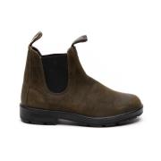 Blundstone Platta Chelsea Boots i Pelle Suede Green, Herr