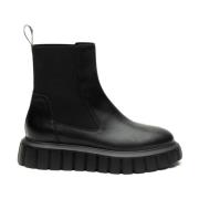 Voile Blanche Svarta Chelsea Boots Grenelle Nappa Black, Dam