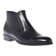 Baldinini Ankle boots in dark blue leather Blue, Herr