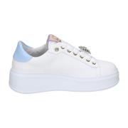 Gio+ Läder sneakers för kvinnor White, Dam