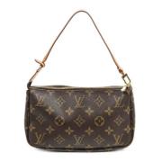 Louis Vuitton Vintage Pre-owned Canvas handvskor Brown, Dam