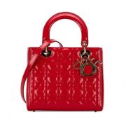 Dior Vintage Pre-owned Laeder handvskor Red, Dam