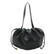 Bottega Veneta Vintage Pre-owned Laeder axelremsvskor Black, Dam