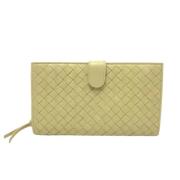 Bottega Veneta Vintage Pre-owned Laeder plnbcker Yellow, Dam