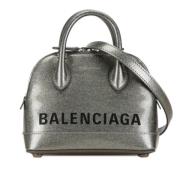 Balenciaga Vintage Pre-owned Laeder axelremsvskor Gray, Dam