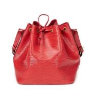 Louis Vuitton Vintage Pre-owned Laeder axelremsvskor Red, Dam