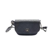 Chanel Vintage Pre-owned Tyg chanel-vskor Black, Dam