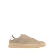 Kiton Brun Mocka Slip-On Sneakers Brown, Herr