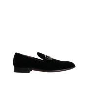 Dolce & Gabbana Sammet Kristall Loafers Black, Herr