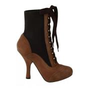 Dolce & Gabbana Brun Mocka Ankelboots Brown, Dam