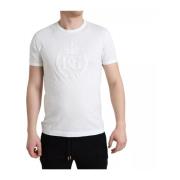 Dolce & Gabbana Vit Logo Crew Neck T-shirt White, Herr