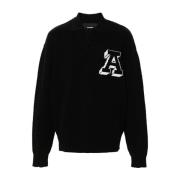 Axel Arigato Svart Polo Sweater T-shirts och Polos Black, Herr