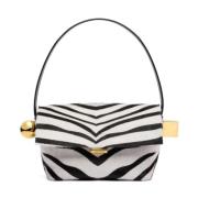 Jacquemus Zebra Print Pony Hair Väska Black, Dam