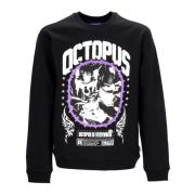 Octopus Svart Crewneck Sweatshirt med Törnen Black, Herr