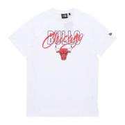 New Era Chicago Bulls Script Tee Vit/Röd White, Herr