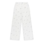 Axel Arigato 10 Års Wide-Leg Jeans White, Dam