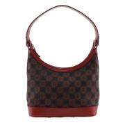 Salvatore Ferragamo Pre-owned Pre-owned Canvas axelremsvskor Red, Dam