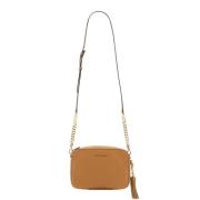 Michael Kors Ginny Läder Axelväska Beige, Dam