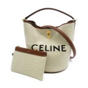 Celine Vintage Pre-owned Bomull celine-vskor Beige, Dam