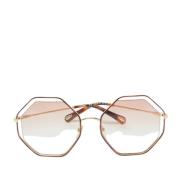 Chloé Pre-owned Pre-owned Acetat solglasgon Pink, Dam