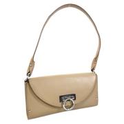 Salvatore Ferragamo Pre-owned Pre-owned Laeder handvskor Beige, Dam