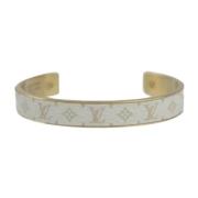 Louis Vuitton Vintage Pre-owned Vitt guld armband White, Dam