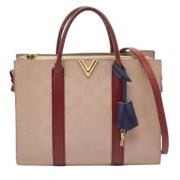 Louis Vuitton Vintage Pre-owned Laeder totevskor Red, Dam