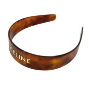 Celine Vintage Pre-owned Tyg hrspnnen Brown, Dam