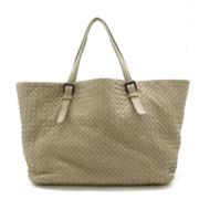 Bottega Veneta Vintage Pre-owned Laeder axelremsvskor Beige, Dam